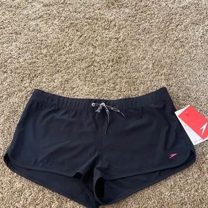 Black Speedo Athletic Shorts